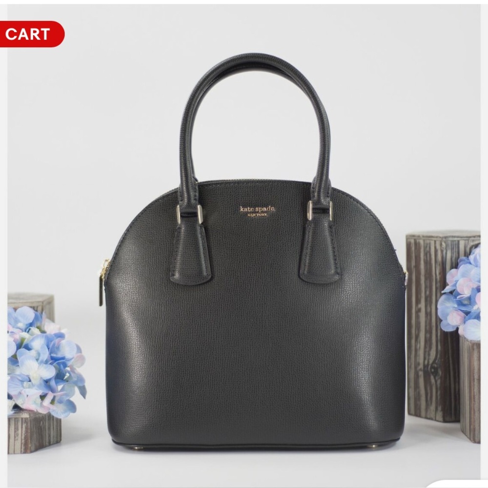 Kate Spade Black Satchel Dome-Shaped Handbag